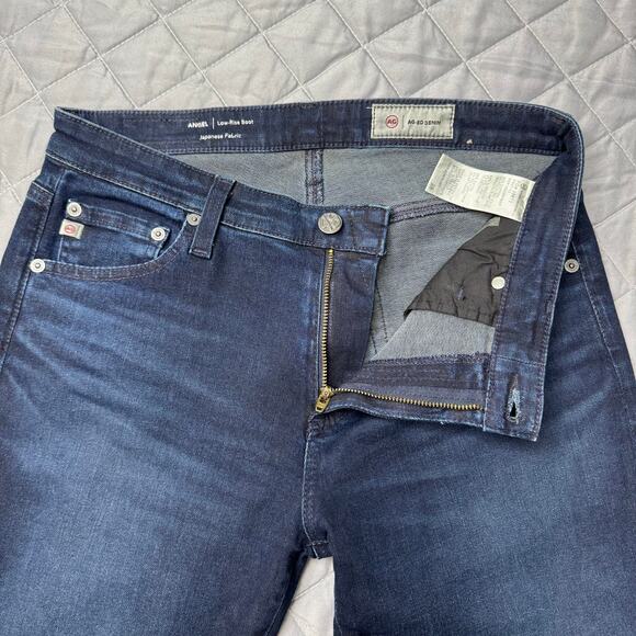 AG Adriano Goldschmied angel low-rise boot leg jeans Japanese fabric women’s 28R - Picture 5 of 8